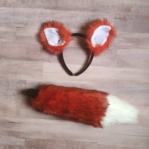 Fox ears and tail costume